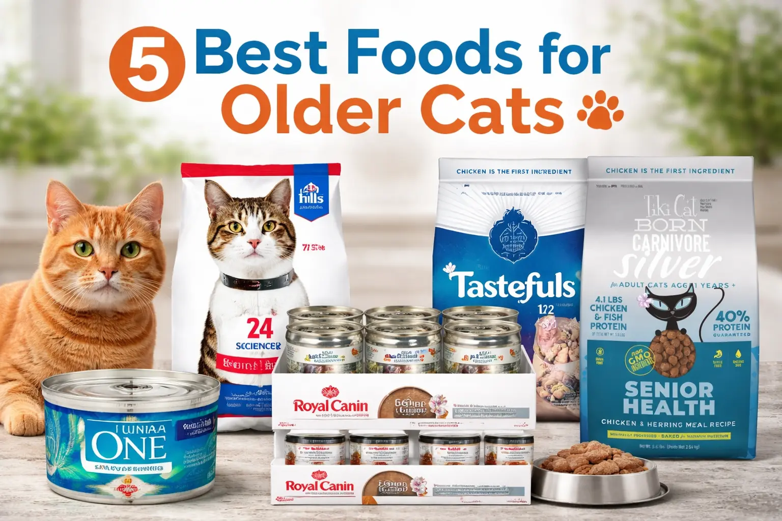 5 Best Foods for Older Cats in 2026 | Healthy Senior Cat Nutrition