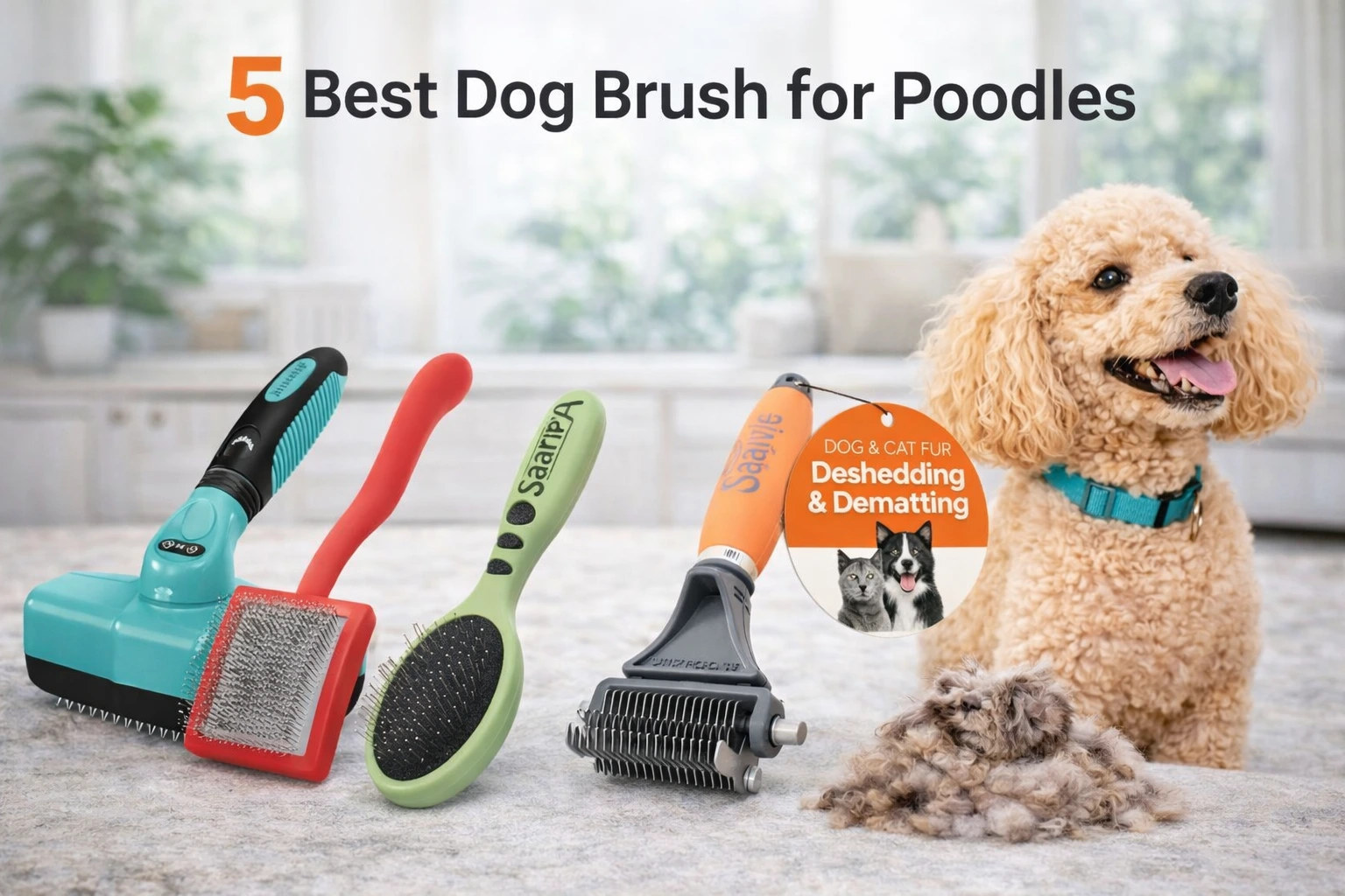 Read more about the article 5 Best Dog Brush for Poodles (Top Picks for Curly Coats)